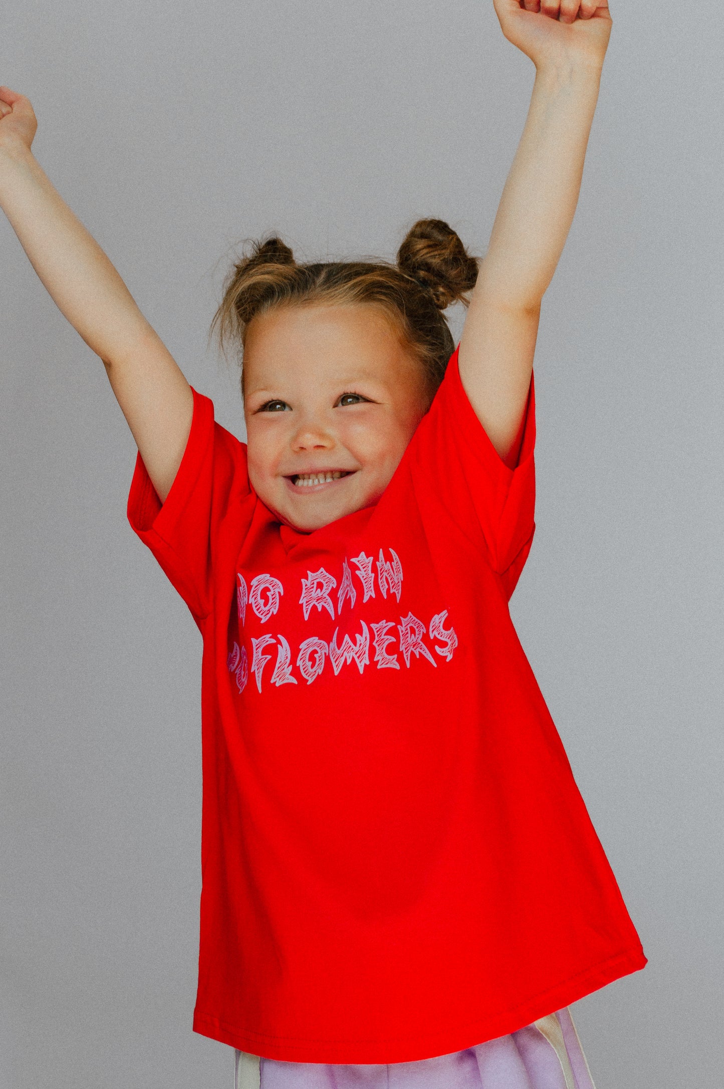 NO RAIN NO FLOWERS TEE - RED