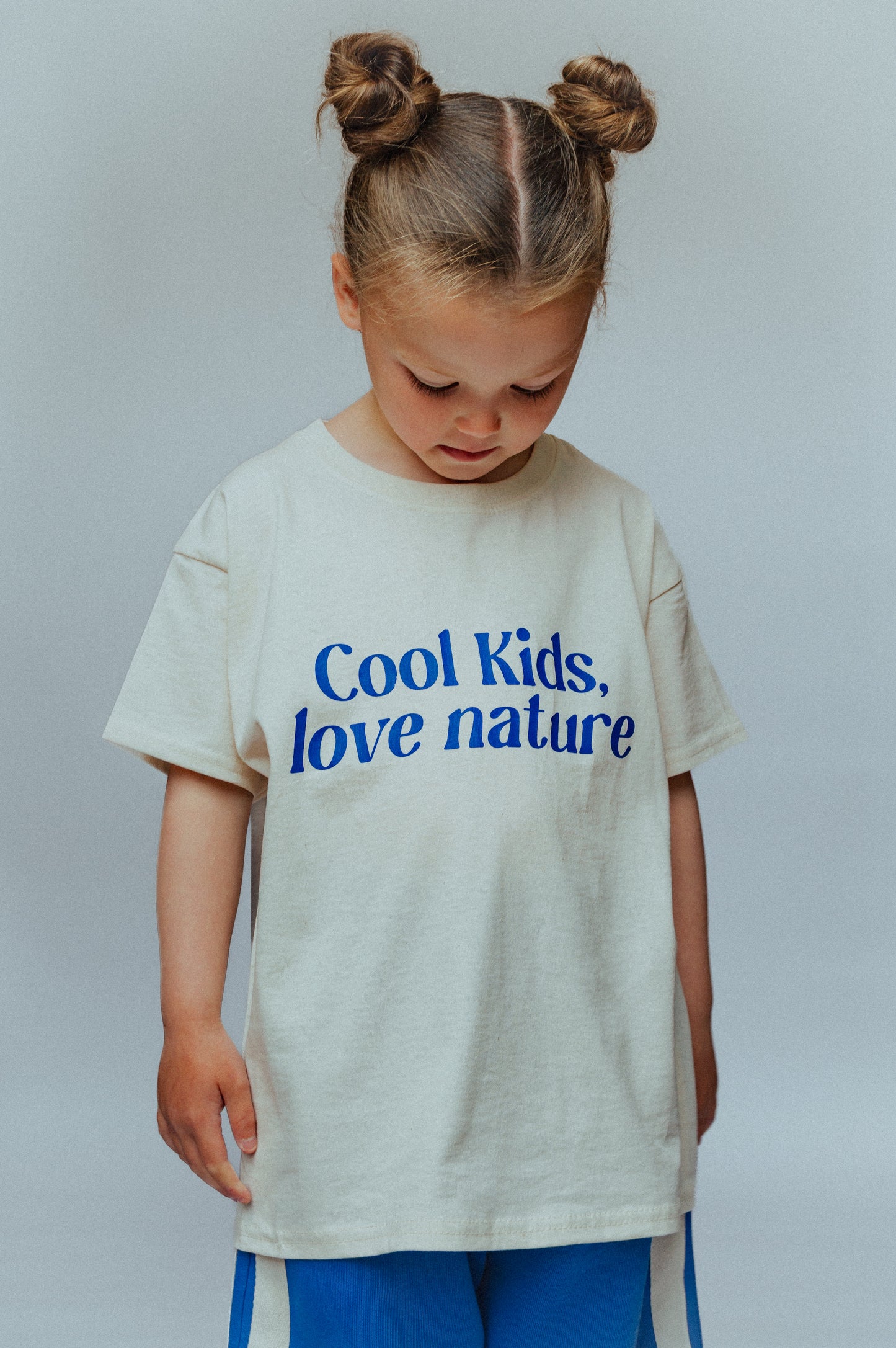 COOL KIDS TEE - BLUE CREAM