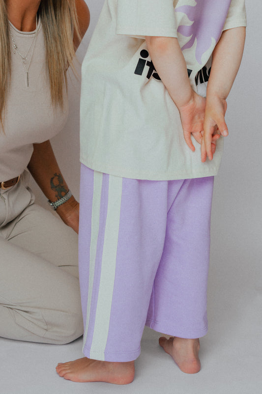 RACER PANTS - LILAC