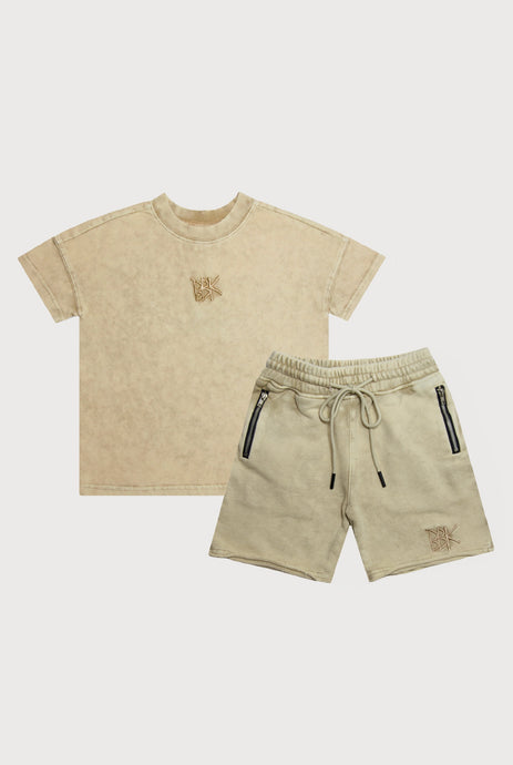 BASICS SHORT SET - ACID BEIGE