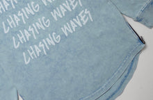 Load image into Gallery viewer, CHASING WAVES LONG SLEEVE - ACID WASH BLUE