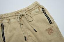 Load image into Gallery viewer, BASICS JOGGER PANTS - ACID WASH BEIGE