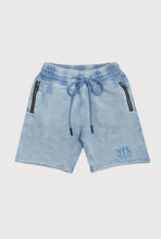 Load image into Gallery viewer, BASICS SHORTS - ACID WASH BLUE