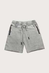 BASICS SHORTS - ACID WASH GREY