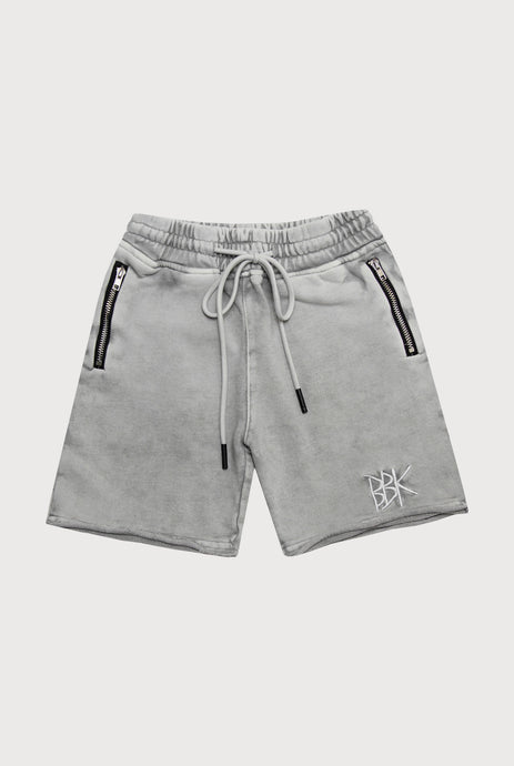 BASICS SHORTS - ACID WASH GREY