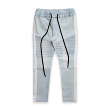 Load image into Gallery viewer, BIKER JEANS - STONEWASH BLUE