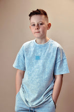 Load image into Gallery viewer, BASICS TEE - ACID WASH BLUE