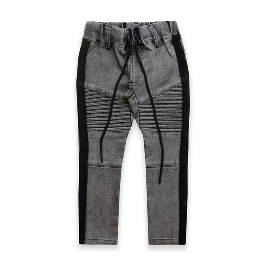 BIKER JEANS - ACID GREY