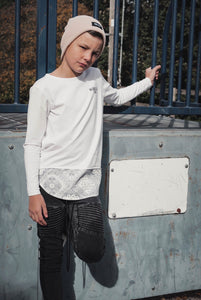 BIKER JEANS - ACID BLACK