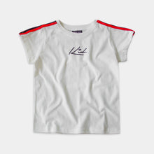 Load image into Gallery viewer, STRIPE SLEEVE TEE - WHITE