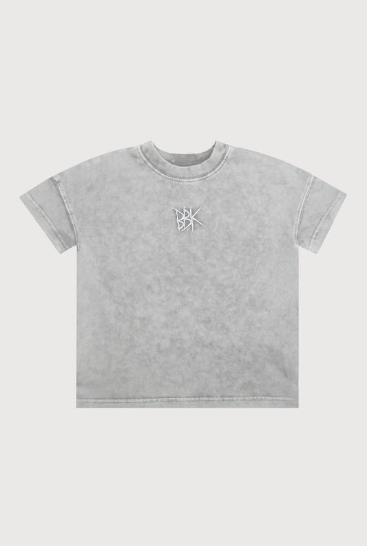 BASICS TEE - ACID WASH GREY