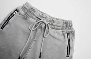 BASICS SHORTS - ACID WASH GREY