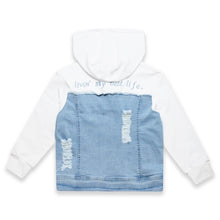 Load image into Gallery viewer, HOODED DENIM JACKET