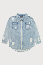 Load image into Gallery viewer, ZIP DENIM SHACKET