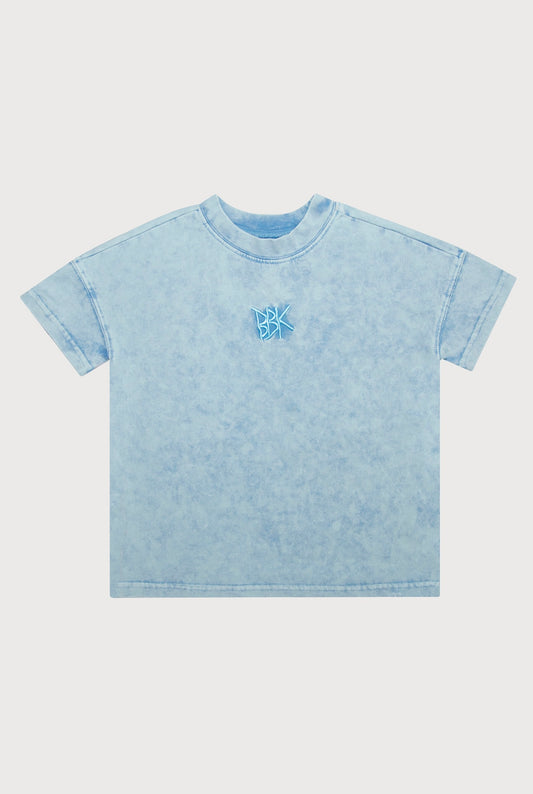 BASICS TEE - ACID WASH BLUE