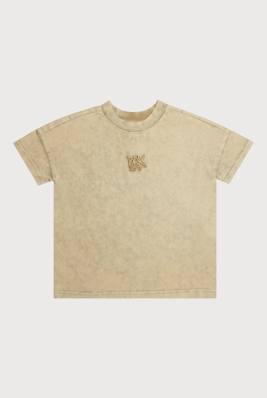 BASICS TEE - ACID WASH BEIGE