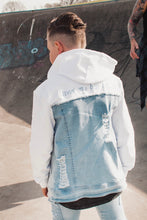 Load image into Gallery viewer, HOODED DENIM JACKET